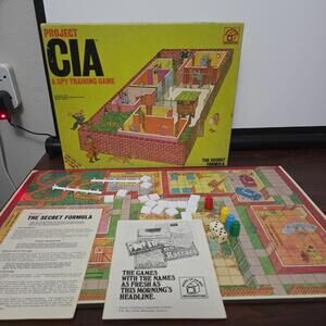 Waddingtons Project CIA Spy Training Board Game Secret Formula 100% Complete